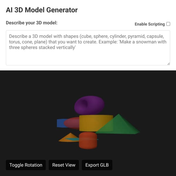 AI 3D Model Generator