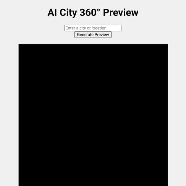 AI City 360° Preview