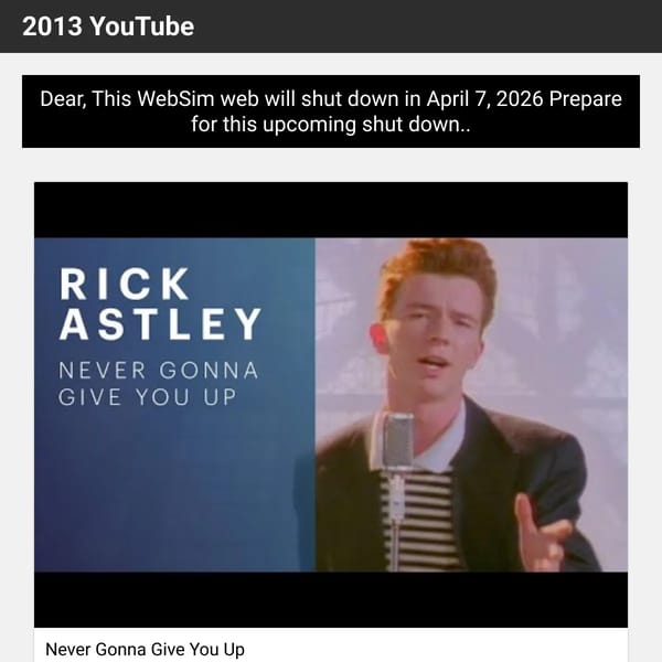2013 YouTube (shutdown)