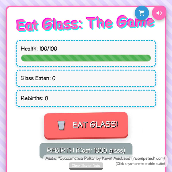 Eat Glass: The Game