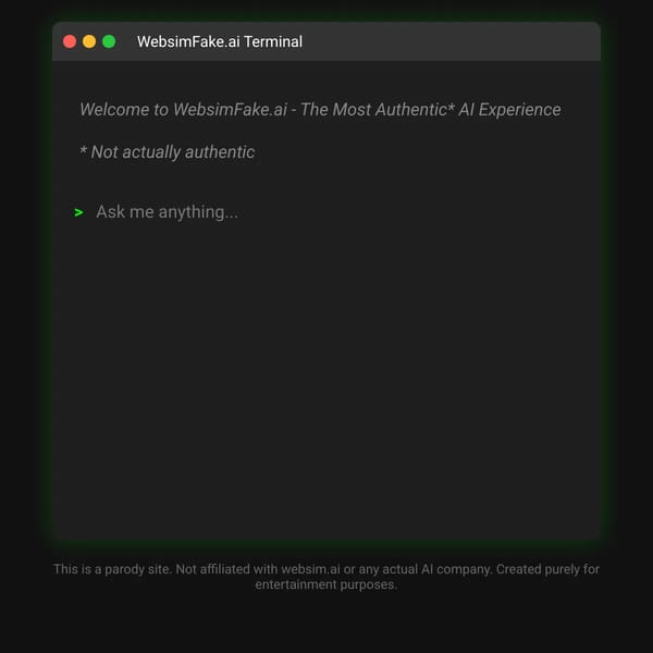 WebsimFake.ai - Totally Not a Ripoff