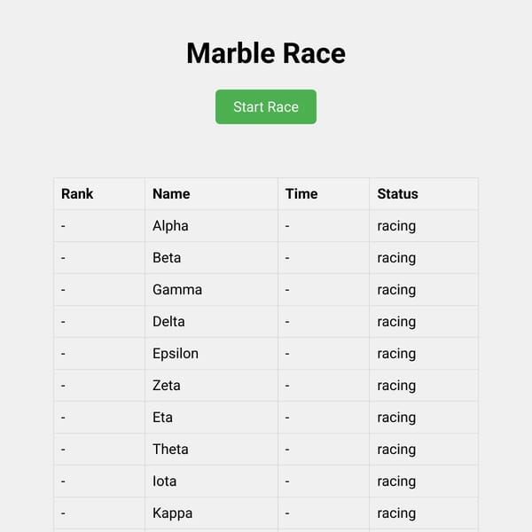 Marble Race