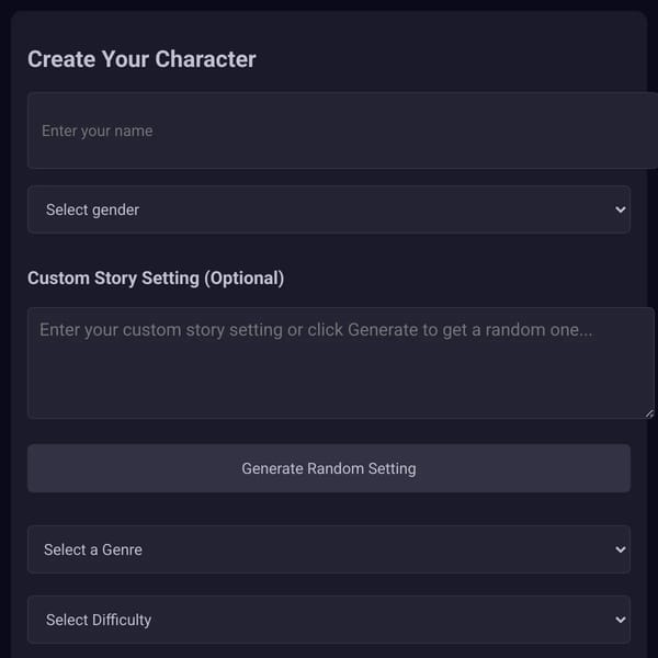 Interactive Story Chatbot