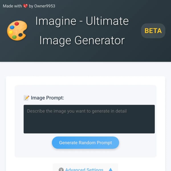 Imagine - Ultimate Image Generator