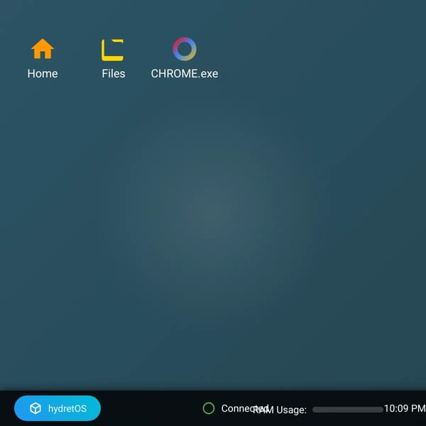 hydretOS 10 User Interface