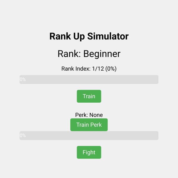 Rank Up Simulator