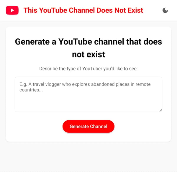 This YouTube Channel Does Not Exist