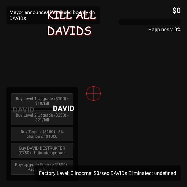 KILL ALL DAVIDS!!!