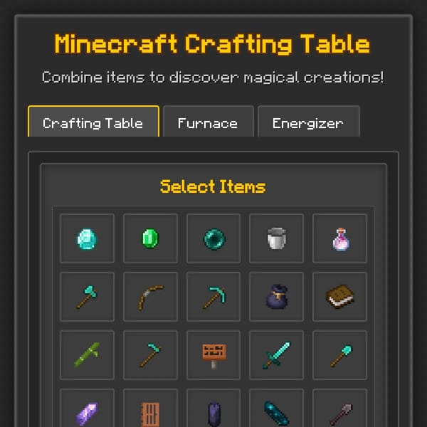 Minecraft Crafting Table