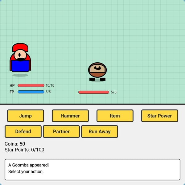 Paper Mario 64 Combat System