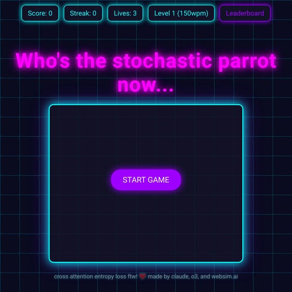 Who’s the stochastic parrot now…