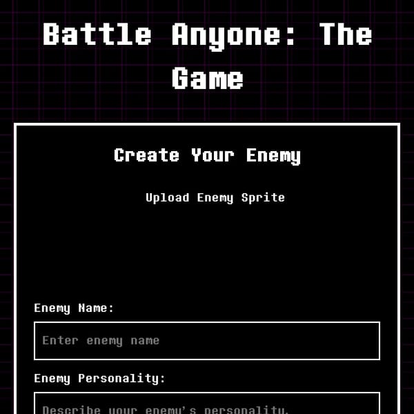 Battle Anyone: The Game