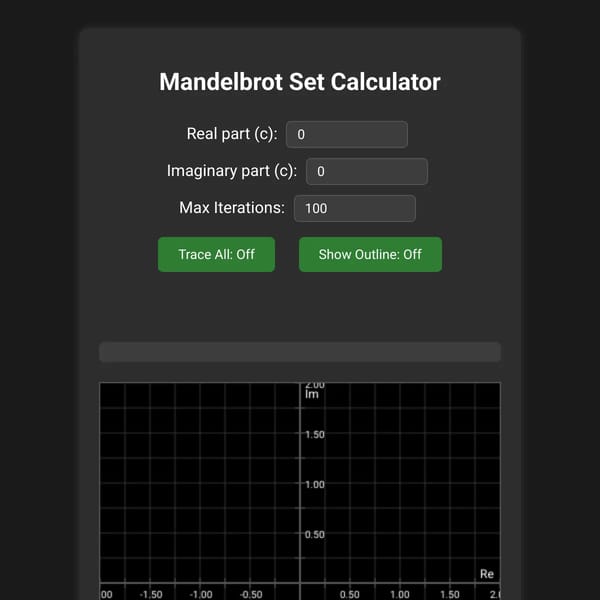 Mandelbrot Set Calculator