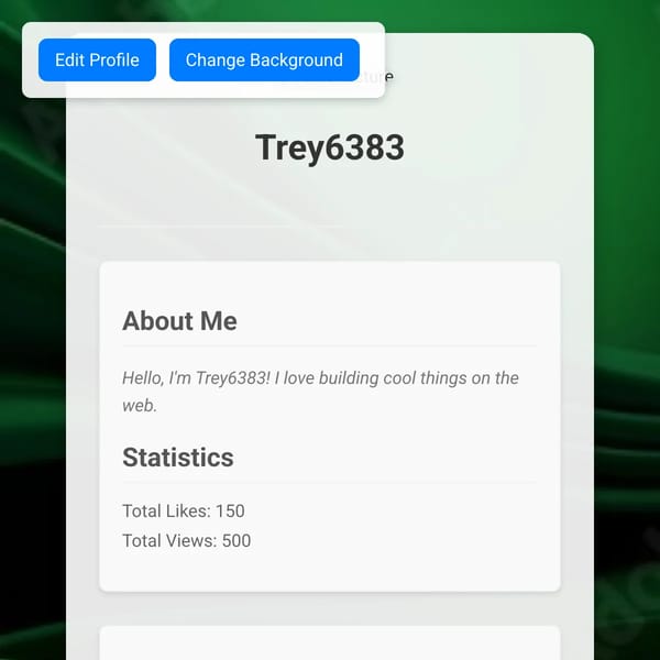 Customizable Profile Page