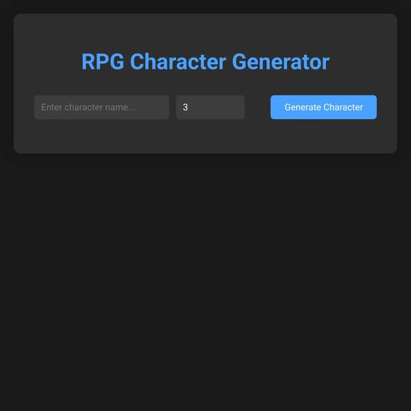 RPG Moveset Generator