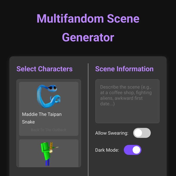 Multifandom Scene Generator