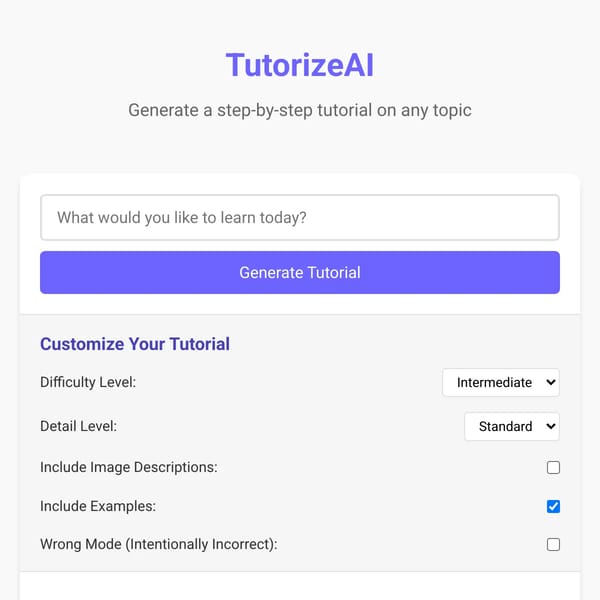TutorizeAI