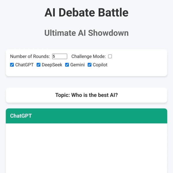 AI Debate