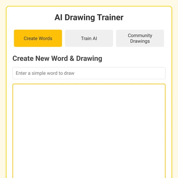 Quick Draw Train - Websim