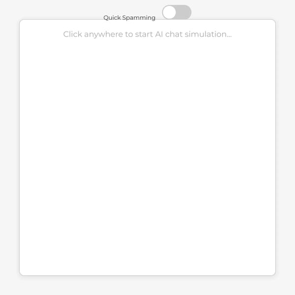 AI Chat Simulation