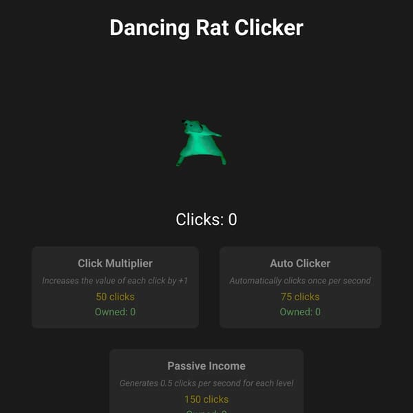 Dancing Rat Clicker