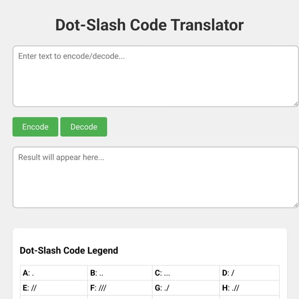 Dot-slash