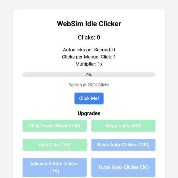 WebSim Idle Clicker