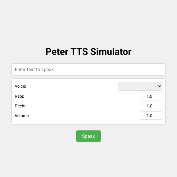 Peter TTS Simulator