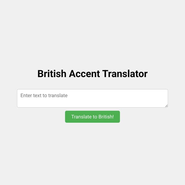 British Accent Translator