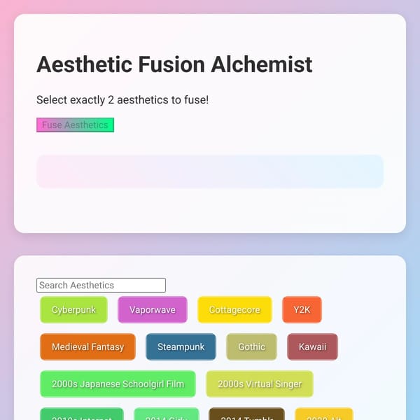 Aesthetic Fusion Alchemist