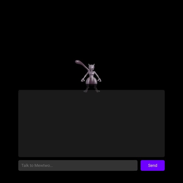 3D Mewtwo Chat Buddy