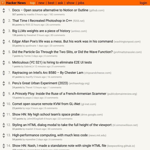 Hacker News Clone