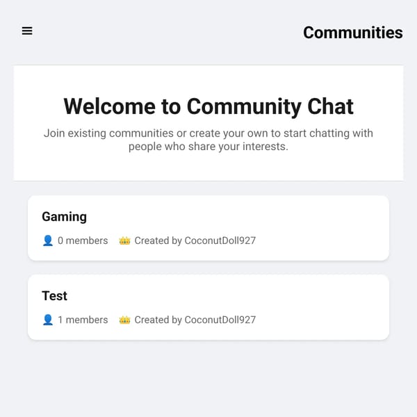 Community Chat