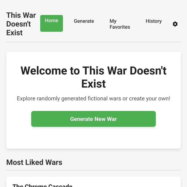 This War Doesn't Exist