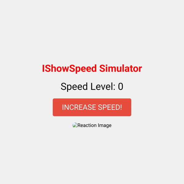 IShowSpeed Simulator
