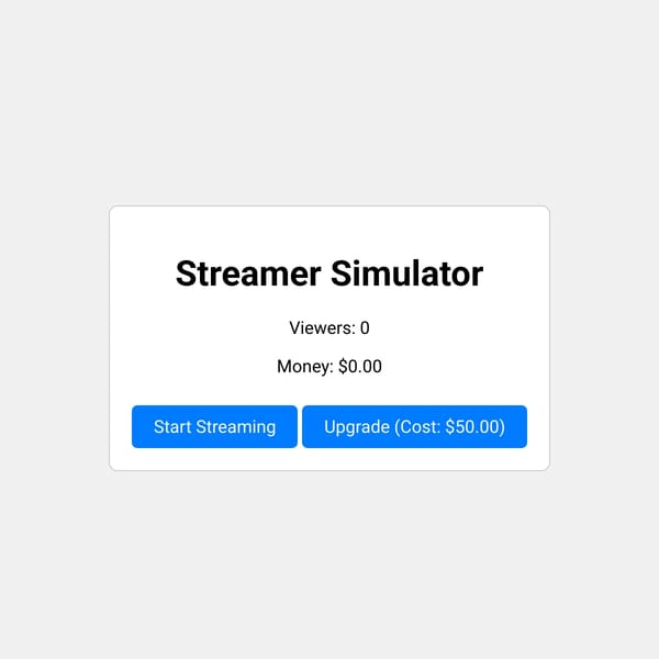 Streamer Simulator