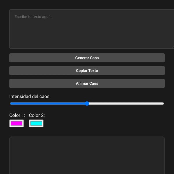 Generador de Texto Caótico v2