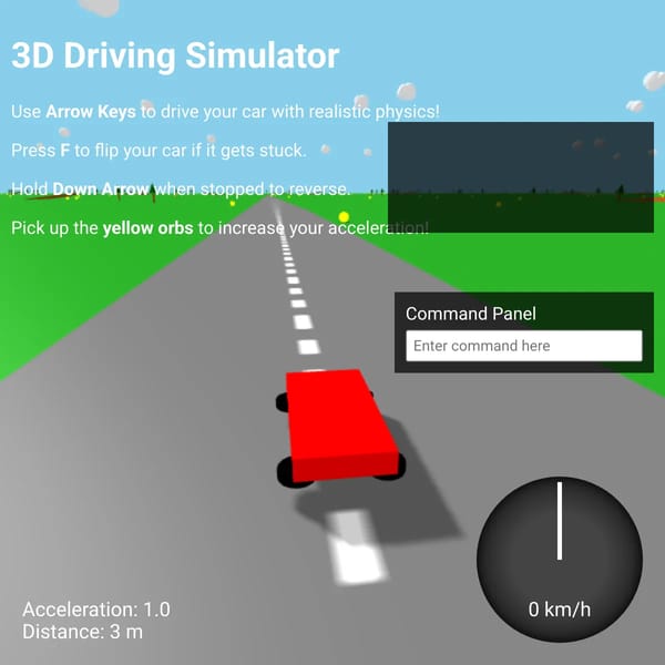 3D Driving Simulator with Realistic Physics Modded