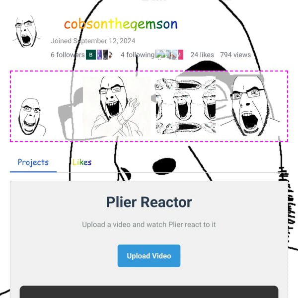 User Profile Page on WebSim