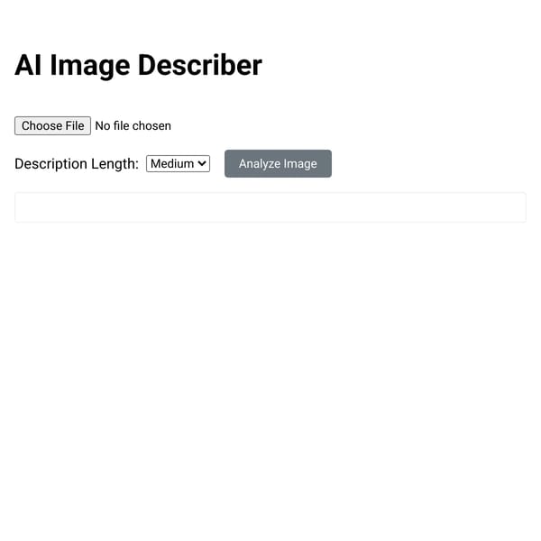 AI Image Describer