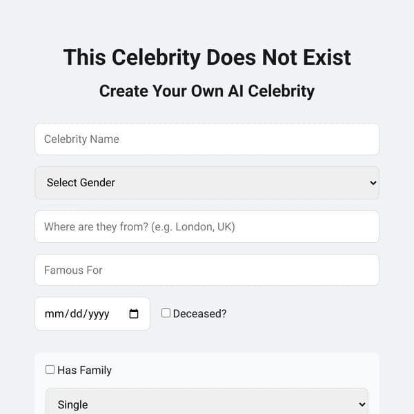 This Celebrity Does Not Exist