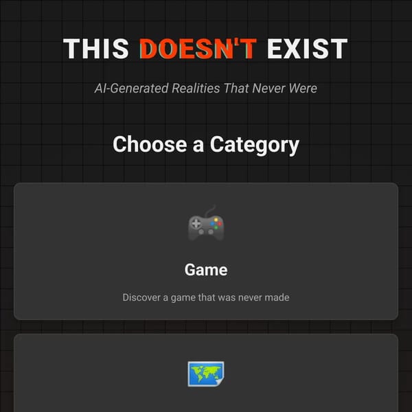This Doesn't Exist - AI-Generated Realities