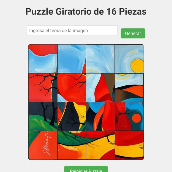 Puzzle Giratorio de 16 Piezas