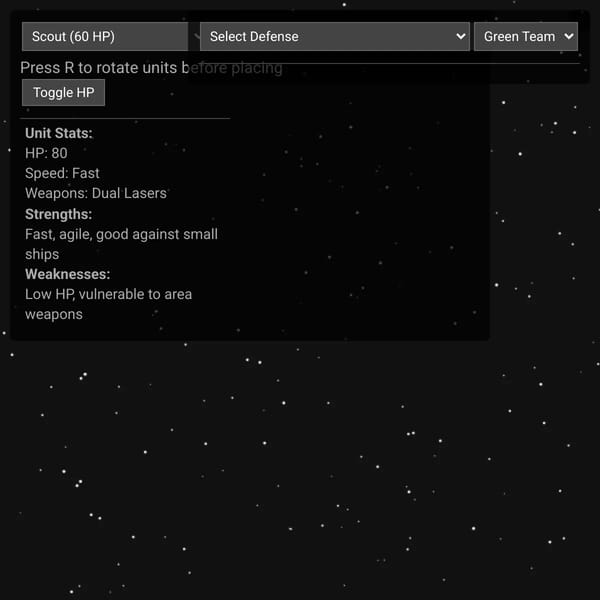 Space Battle Simulater