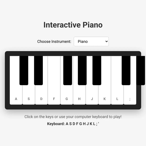 Interactive Piano