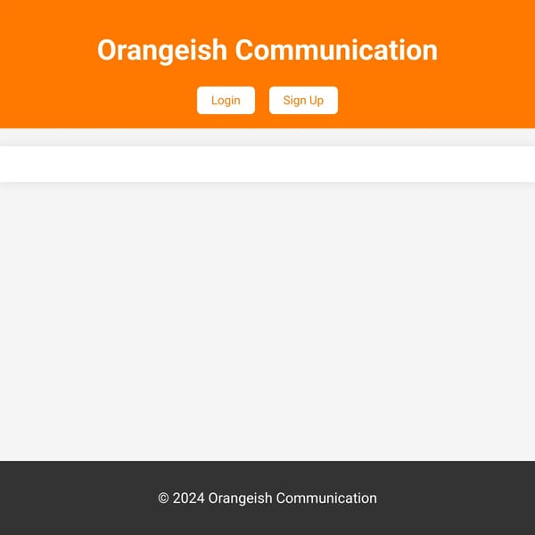 Orangeish Communication