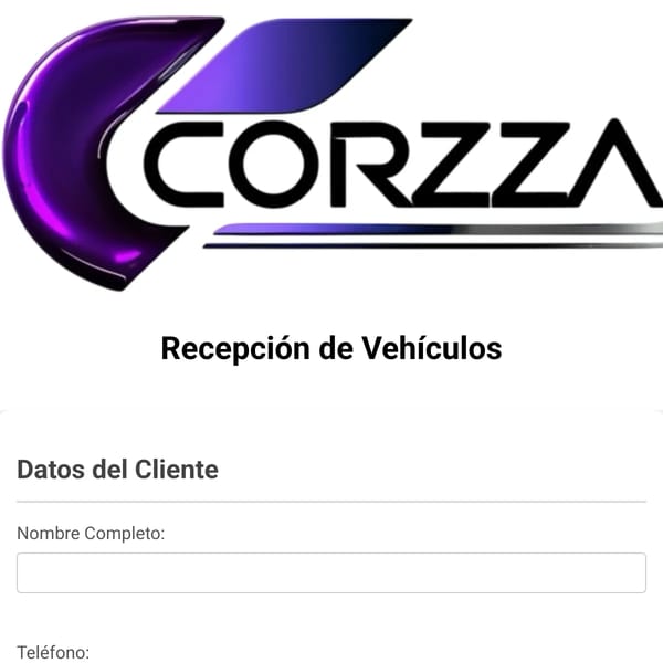 Recepción de Vehículos - Taller