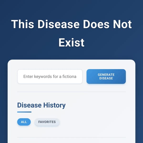 This Disease Does Not Exist