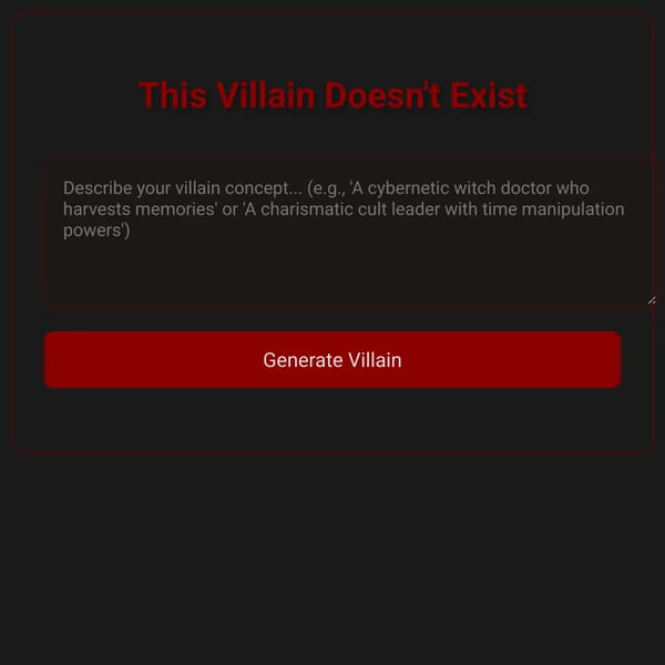 Villian Generator | ♤♡◇♧