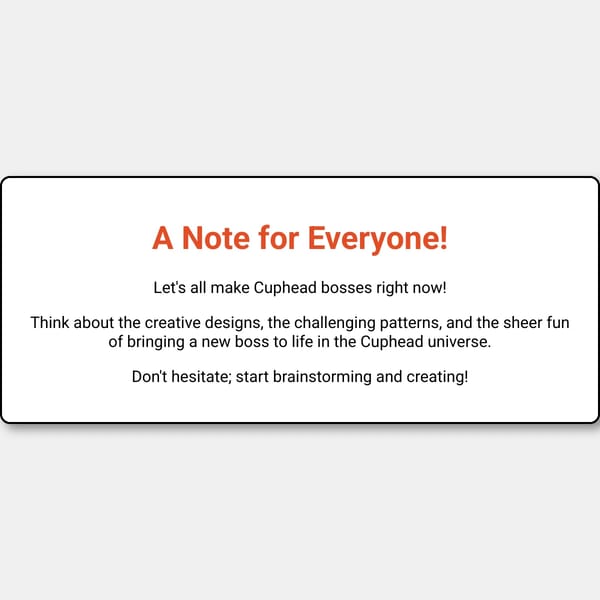 Cuphead Boss Note